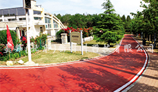 陽泉北山公園鋪設美邦瀝路力彩色路面